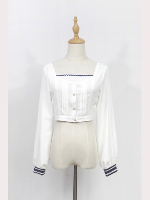Souffle Song Morning Star Icon School Long Sleeve Lolita Blouse